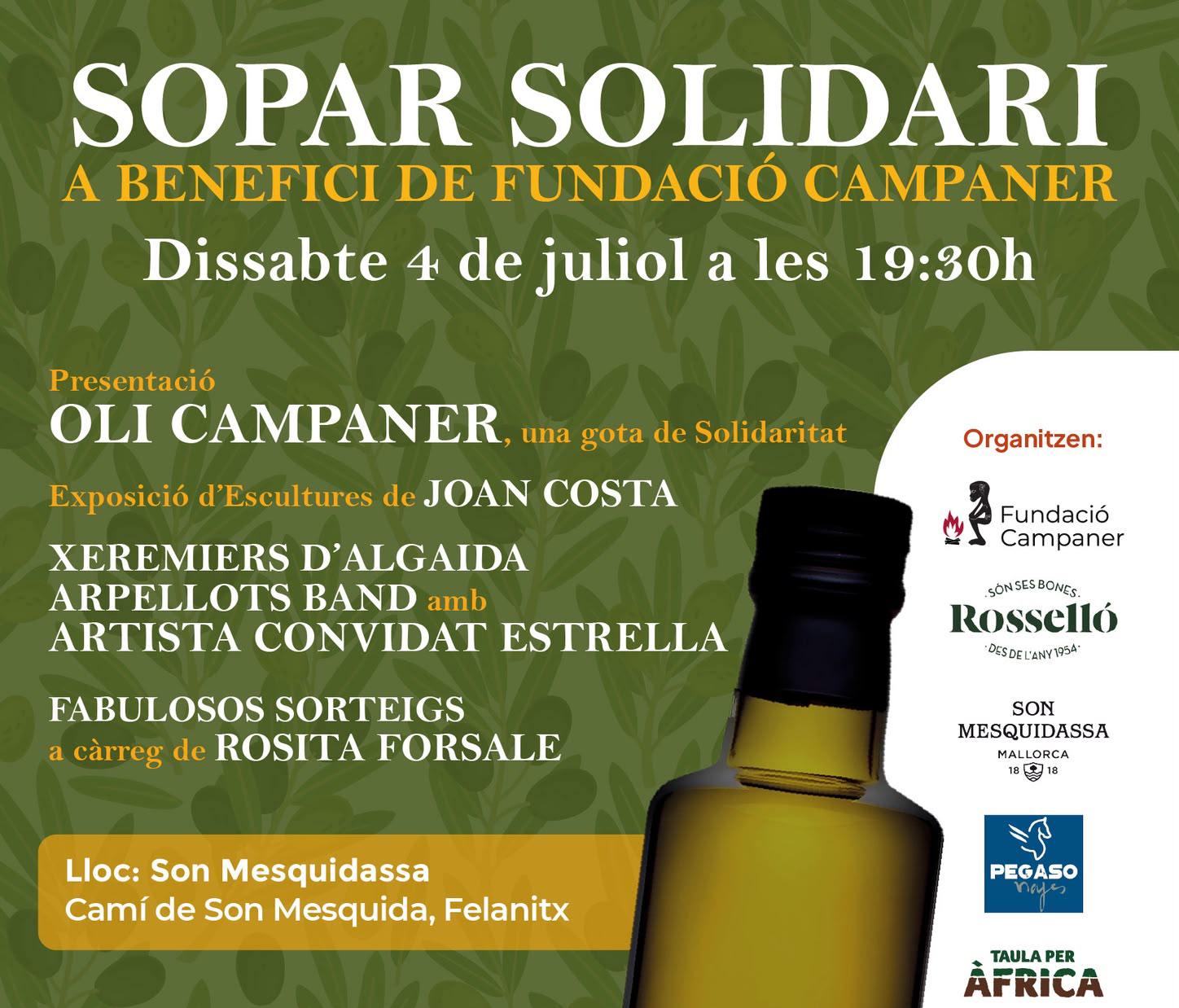 Oli Campaner: oli, art i solidaritat des de Son Mesquidassa